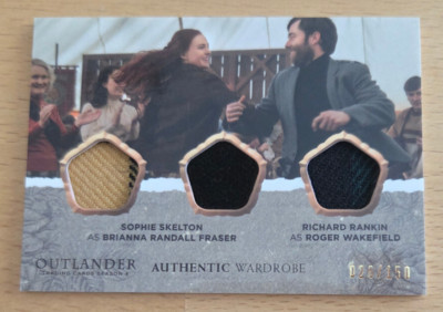 Outlander Season 4 Triple Wardrobe Card TM03 (Brianna & Roger) #026/150
