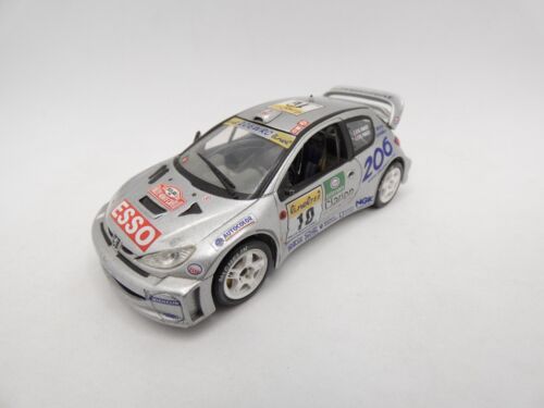 Peugeot 206 WRC Panizzi #10 Rally Mounted Carlo 2000 1/43 NOREV Defect