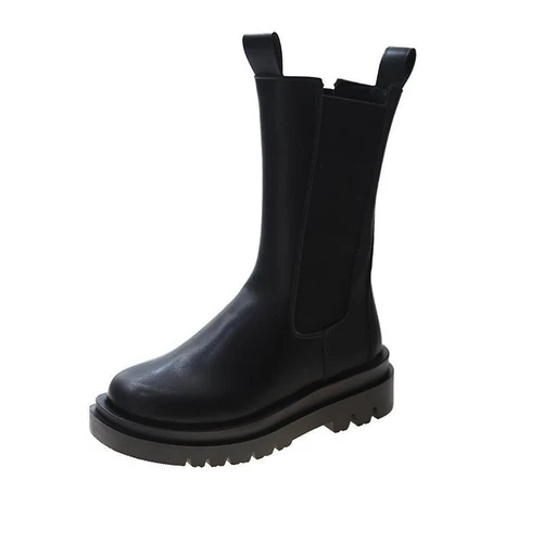 Damen Plateau Boots Stiefeletten Stiefel Profil-Sohle Schuhe New Look DE    - Bild 9 von 15