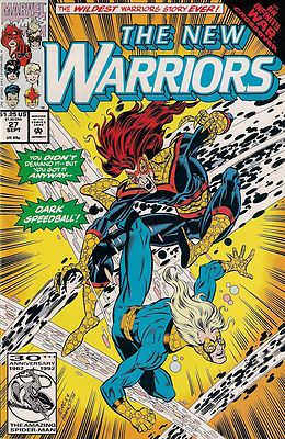 THE NEW WARRIORS # 27 : MARVEL COMICS : 1992 : vf(8.0)  .