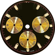 Quadrante nero adatto per movimento 4130 116528 116508 116523 Paul Newman Daytona