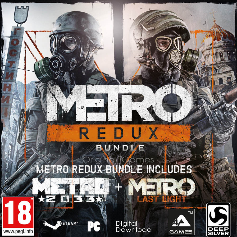 Metro Redux Bundle Steam Key Global ☑Metro 2033 Redux ☑ Metro Last Light  Redux