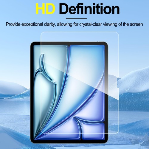For 13'' 12.9'' 11" New iPad Air/ iPad Pro Screen Protector Tempered Glass Films - Picture 11 of 43