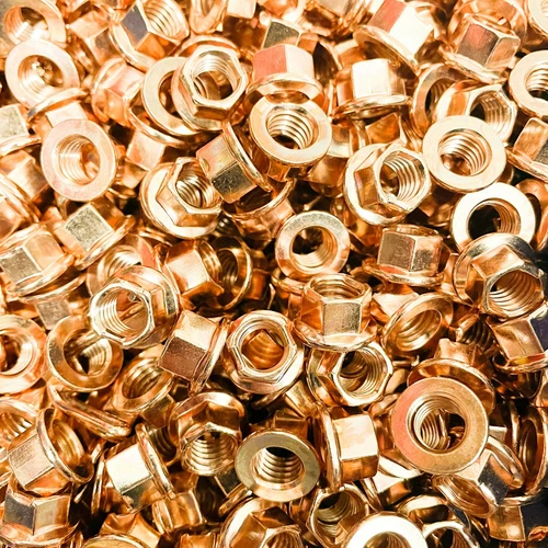 Set of 100 Copper M8 K Nuts for Kart Wheels 10mm Spanner Size