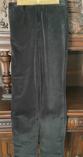 Polo by Ralph Lauren Hose Schwarz Samt Baumwolle Junge Größe 18 Neu ohne Etikett - Bild 7 von 8