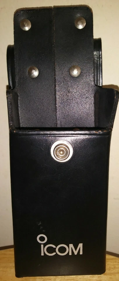 ICOM Leather Holster Pouch Handheld Aviation Radio Holder Belt Clip Swivel Icom - Image 3 of 4