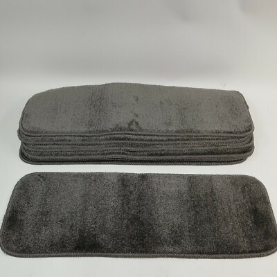 Antep Rugs Safe Steps Stair Treads. Set of 7 Gray Carpet. Non slip bottom