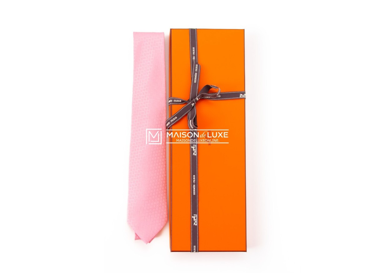NEW HERMES MEN'S 100% SILK FACONNEE H 24 TIE CLASSIC H LOGO