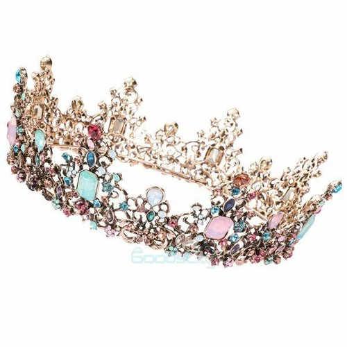 Coronas Tiaras Cristal Perla Novia Boda Corona para Mujer Princesa Tiara - Imagen 43 de 76