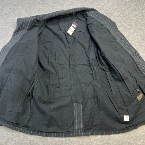 Ralph Lauren & Co Blazer Mens Large Pinstripe Cotton Unstructured Jacket Surgeon - Picture 13 of 18