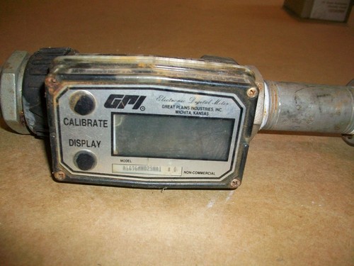 GPI Flow Meter A109GMN25NA1 USED w/ Stainless Steel Fittings - Picture 2 of 3