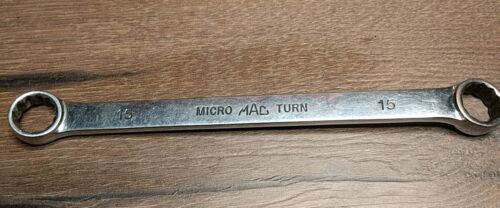 Mac Tools Micro Turn 15mm Metric 12pt Double Box Wrench BMT215MM USA - Zdjęcie 1 z 5