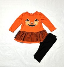 Infant Girls Halloween or Everyday 2 Piece Outfit: NB-3-6M-6-9M