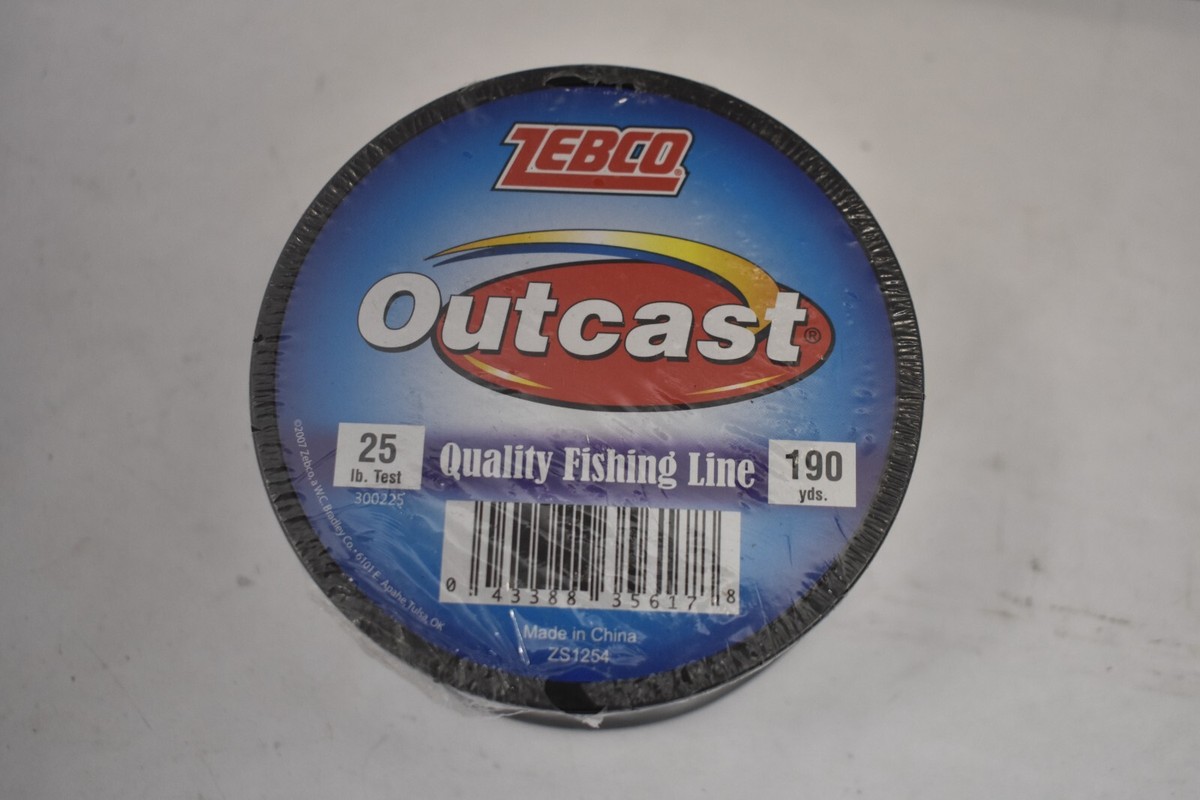 Zebco Outcast Monofilament Fishing Line Low Memory Stretch High