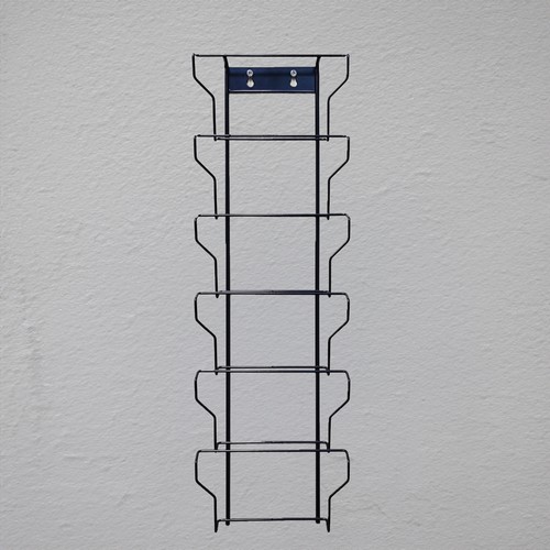 Horizontal Wall Mount 6 Pockets 6X4" Greeting Card Post Card Rack Holder Display - Picture 6 of 11