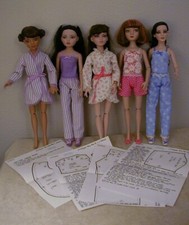 Robe, Pants  Camisole Pattern 16EW11 For 16" Tonner/Wilde Imagination Ellowyne