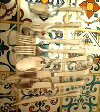 servizio posate sambonet per 12 persone 8 pezzi( 96 pezzi) 