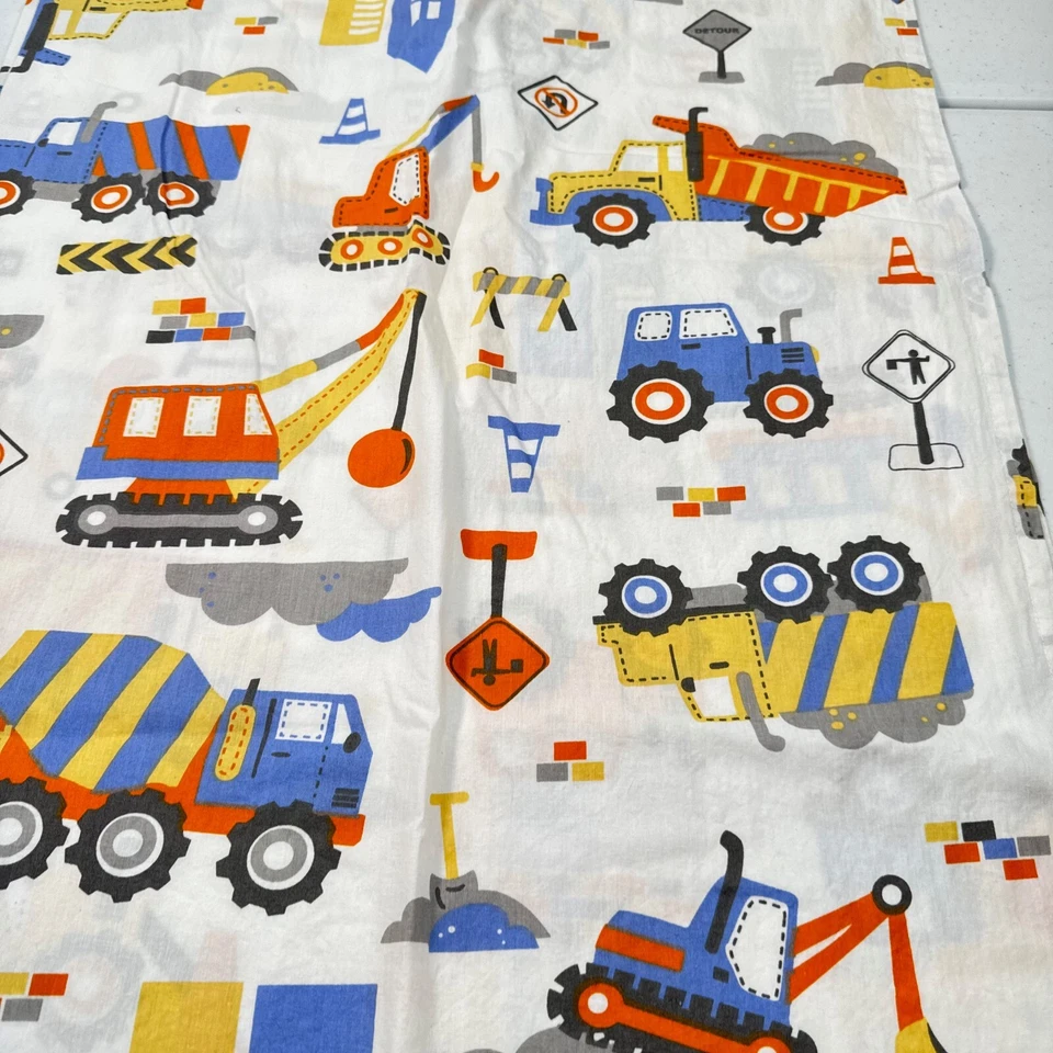 Bacati ikea Sábana Cuna Camiones Planos 100% Algodón Moderno Azul Niños Construcción B Foto 4 de 4