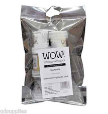 Wow Embossingpulver Starterset Set 6 x 15 ml Töpfe verschiedene Farben klar weiß