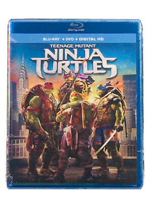Teenage Mutant Ninja Turtles (Blu ray + DVD 2014 WS) PG-13 Action NEW / NO CODE