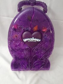 Hatchimals Purple Glittery Collector's Case With 10 Figures