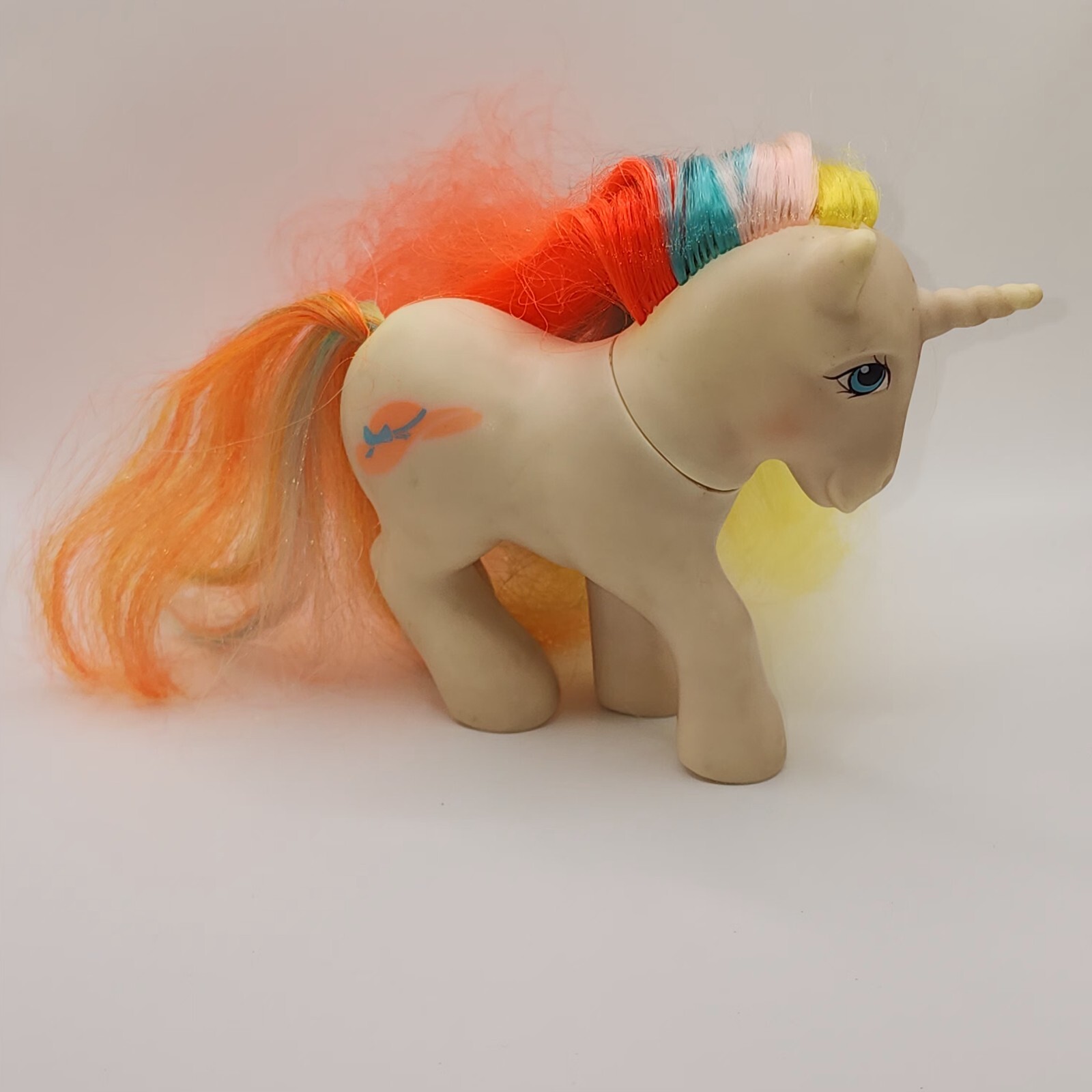 Vintage My Little Pony G1 Bouquet 1985 Brush N' Grow Unicorn MLP cappello sole simbolo