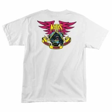 Santa Monica Airlines Natas Kaupas PANTHER LIMITED Skateboard T Shirt WHITE
