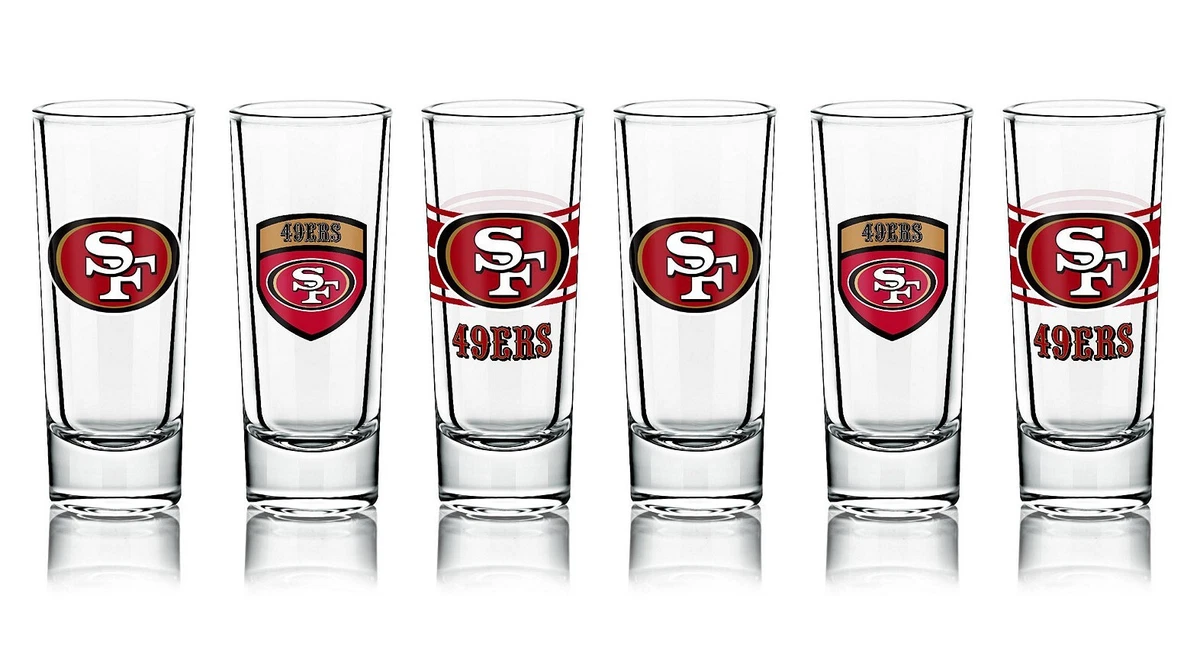 Tasse vintage SAN FRANCISCO 49ERS VERRE PAPEL 16 oz BIÈRE PIERRE NEUVE