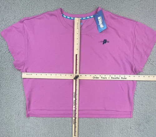 Prince Pickleball Shirt Womens XXL Purple Short Sleeve Cropped Tee Logo - Picture 13 of 14