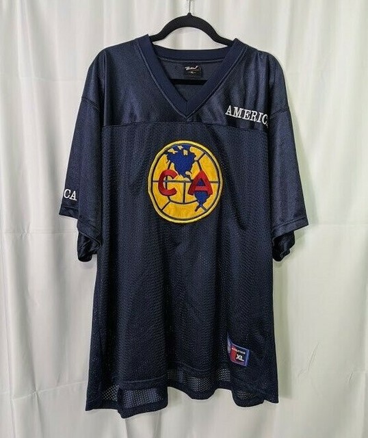 Club America Mens XL Football mesh Jersey LIga MX Soccer B&W | eBay
