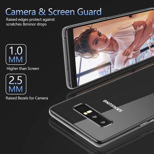 Custodia Samsung Galaxy Note 8 cristallo morbido trasparente protezione completa antiurto - Foto 6 di 6
