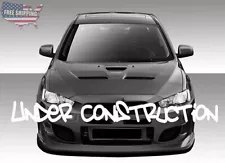 Under Construction Graffiti Windshield Banner Decal Sticker car truck Euro JDM