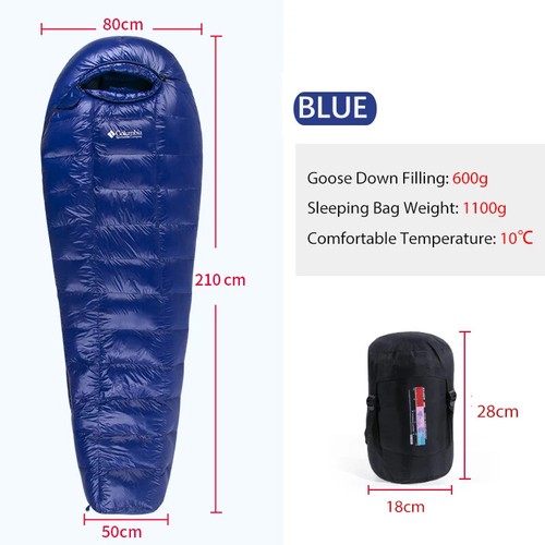 95% White Goose Down Sleeping Bag Camping Sleeping Bag Goose Down Filled Mummy - Picture 32 of 44