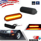 2Pcs Front Side Marker Amber Led Lights Lamps For 1993-1997 Honda Del Sol DelSol