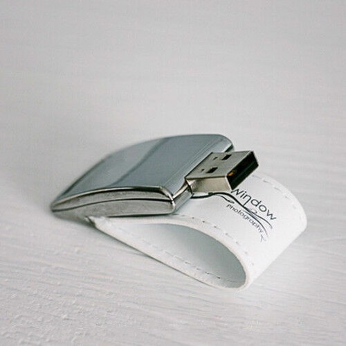 USB 2.0 Flash Drive Custom Wedding Logo Leather Photography Storage memory disk - Picture 5 of 8
