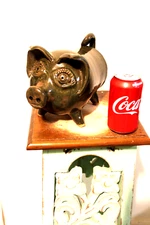 stainley ferguson pig, pottery, folk art 10'' long x 5'' wide