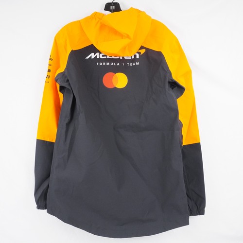 Castore McLaren Formula 1 Team Full-Zip Hooded Jacket in Gray/Orange Size XS - Picture 2 of 8