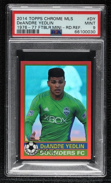 2014 Topps Chrome MLS 76-77 Design Red Refractor 24/25 DeAndre Yedlin 0vl1