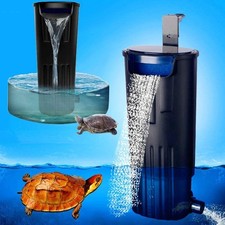 Ultra-Low Water Level Turtle Filter - 600L/H Submersible Aquarium Filter w/Wa...