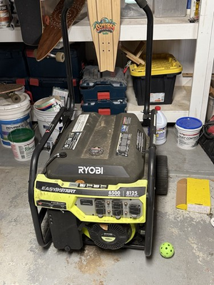 #ad Ryobi 6500 8125W Gas Generator — EasyStart — Excellent Condition — Pickup $440.00