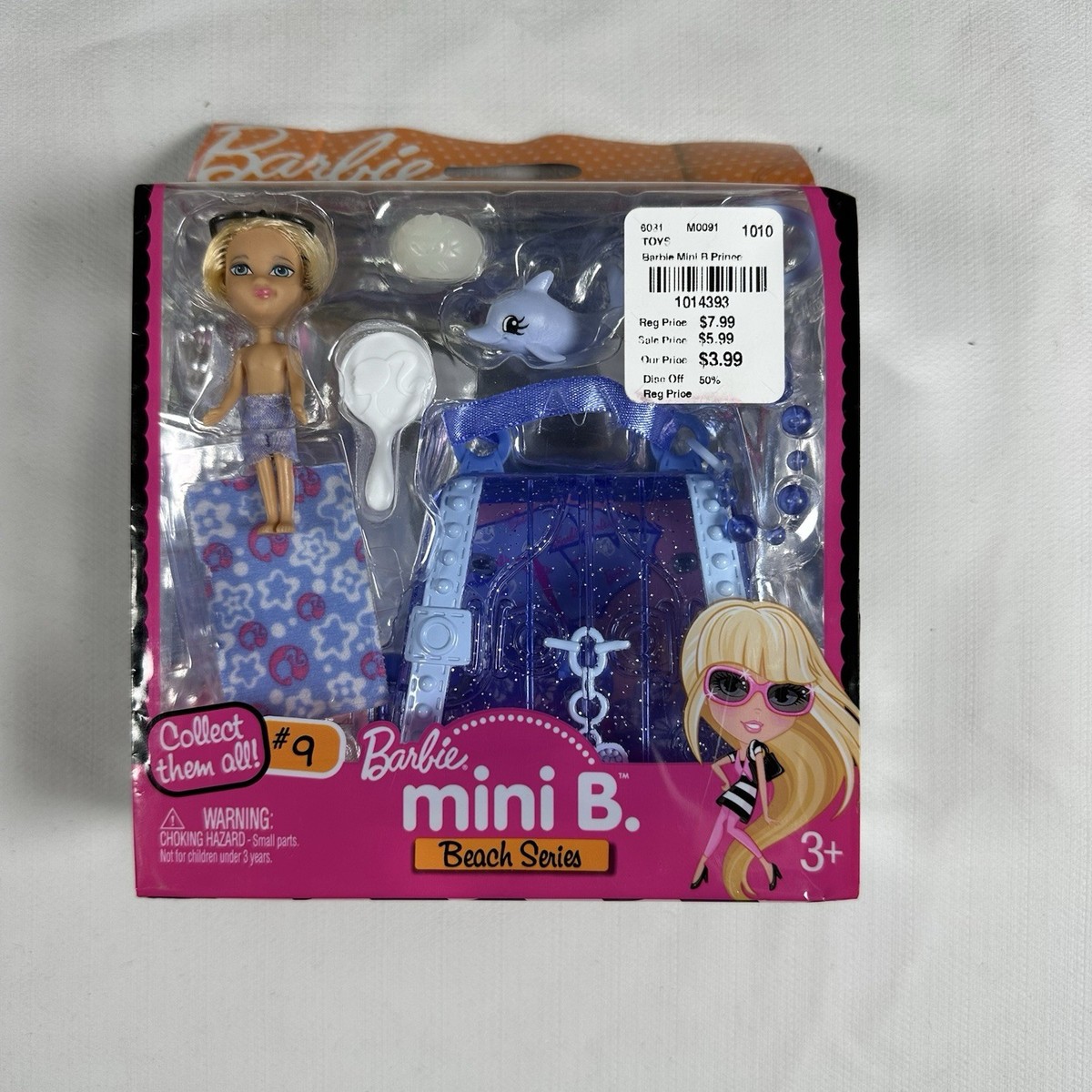2009 Mattel Barbie Mini B. Beach Series Doll #9 Collect Them All