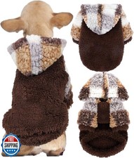 Chihuahua Clothes Fleece Dog Hoodie Winter Puppy Clothes for Small Dogs Boy S