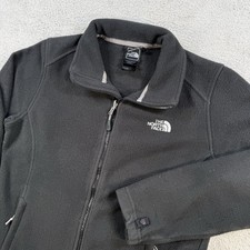The North Face Jacket Womens Medium Black Fleece Full Zip Pocket Outdoor Hiking