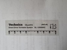 Technics SL-1200 MK2 Lettering / Decals UV-DTF Transfer Kit 