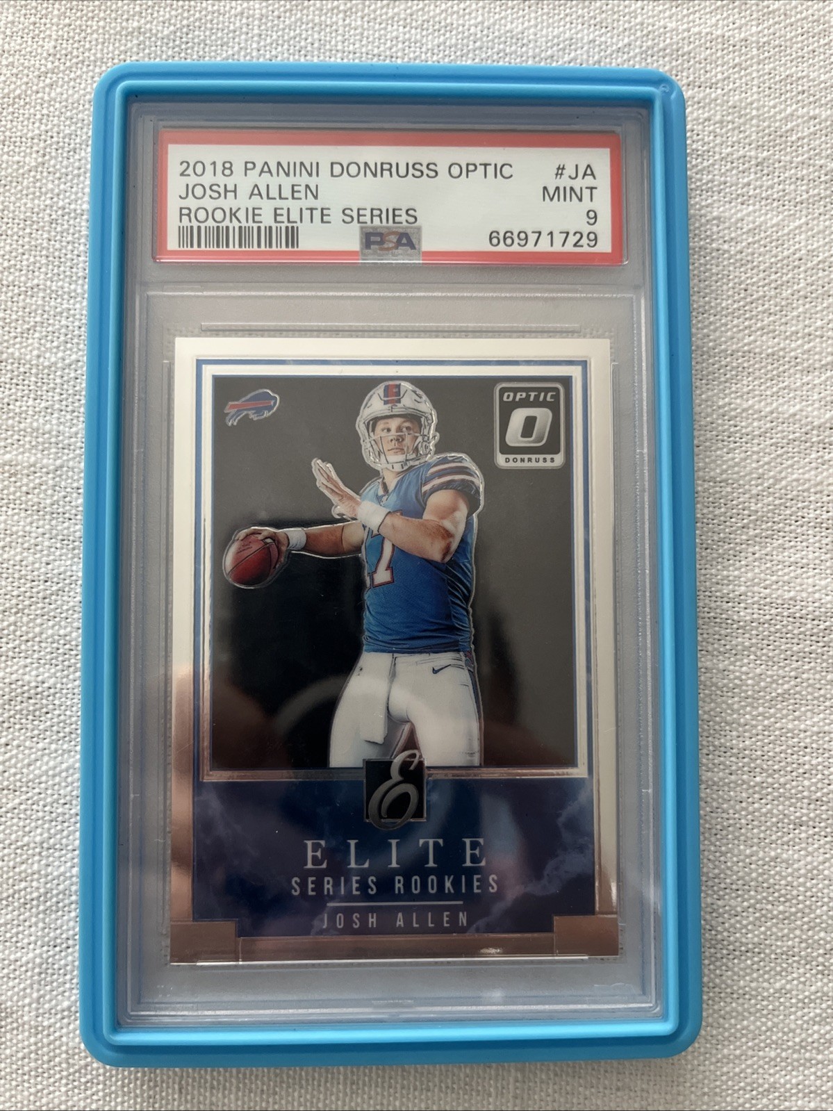 2018 Panini Donruss Optic Josh Allen Rookie Elite Series Psa 9