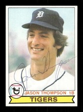 1979 Topps  #80 Jason Thompson signed autograph EXMT, centered, ballpoint EAA1 b