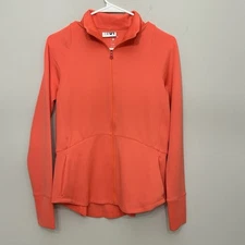 Layer 8 Performance Pullover Womens XS Orange 1/4 Zip Athletic Wear Qwick Dry