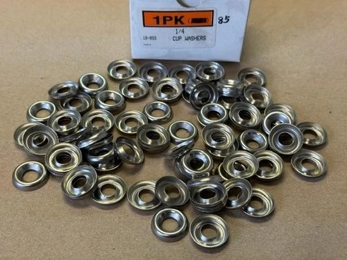 85 PCS 1/4 CUP WASHERS 18-8 SS STAINLESS STEEL - product listing photo