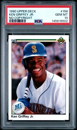 1990 Upper Deck #156 Ken Griffey Jr. No Copyright PSA 10