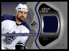 2003-04 SP Game Used Authentic Fabrics Owen Nolan 94/99 Toronto Maple Leafs